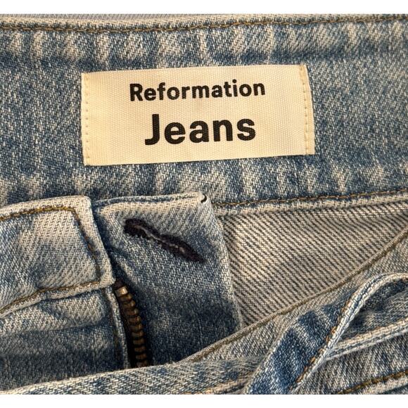 REFORMATION Vicki High Waist Straight Leg Jeans Size 27 - Picture 6 of 10